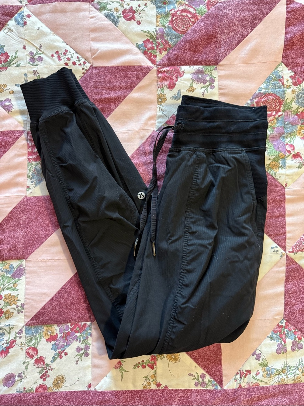 lululemon athletica Black Women's Track Joggers with Rib Waistband